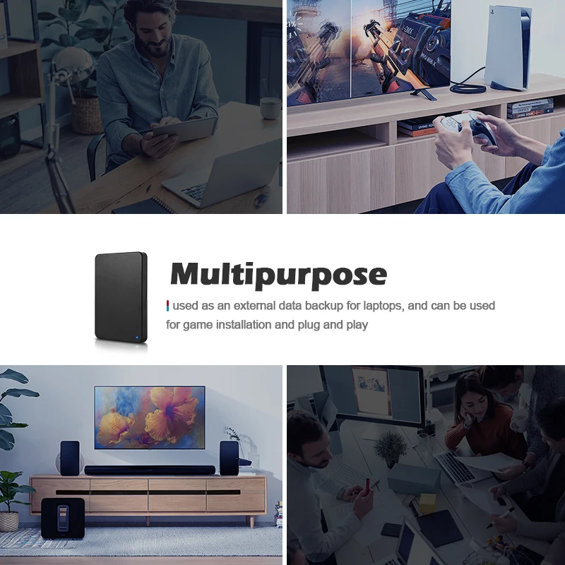 Disco duro externo HD de 1TB, 250GB, 320GB, 500GB, 640GB, 750GB, disco duro portátil USB3.0, HDD de alta velocidad para ordenador portátil, MacBook, PS4, PS5 - imagen 5