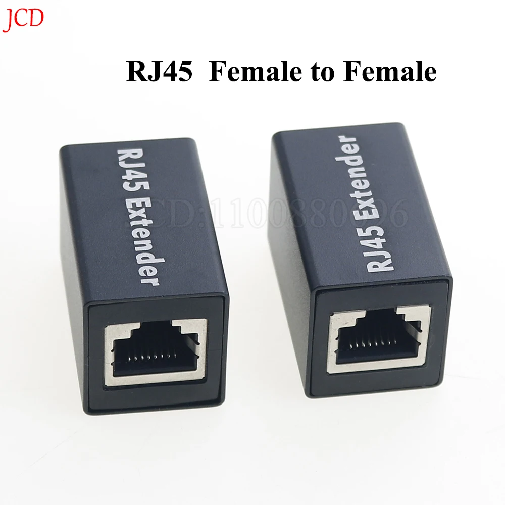 Extensor de red Ethernet RJ45, conector para Cat7, Cat6, Cat5e, adaptador de Cable Gigabit hembra a hembra