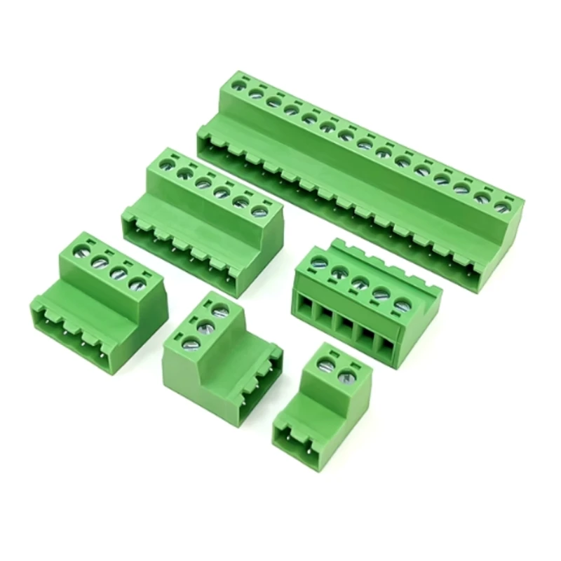 1 Juego de conexión a tope sin soldadura 2EDG 5,08 MM tipo enchufable 2EDGRK-5.08 bloque de terminales verde enchufable 2P-24P - imagen 3