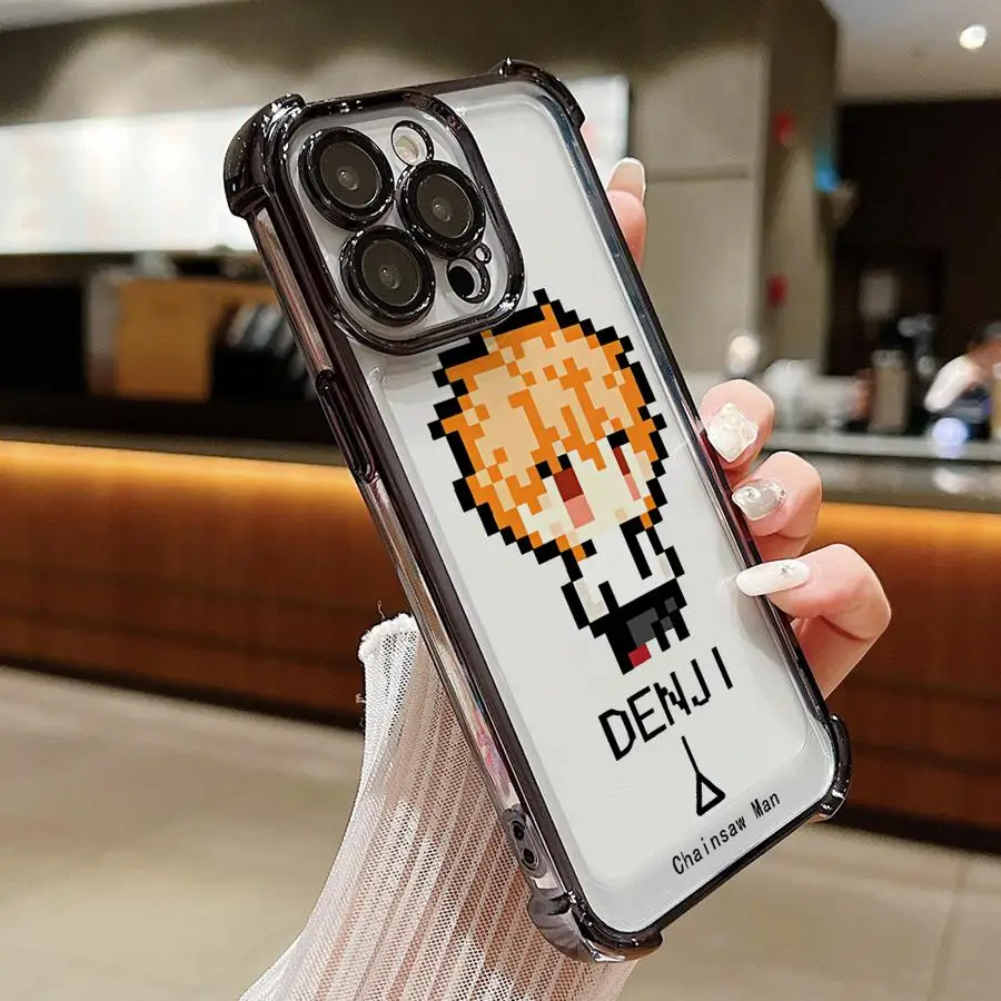 Funda bonita de anime de dibujos animados para iPhone 16e 16 15 14 Plus 13 12 11 Pro Max 17 Air Soft Cover - imagen 2