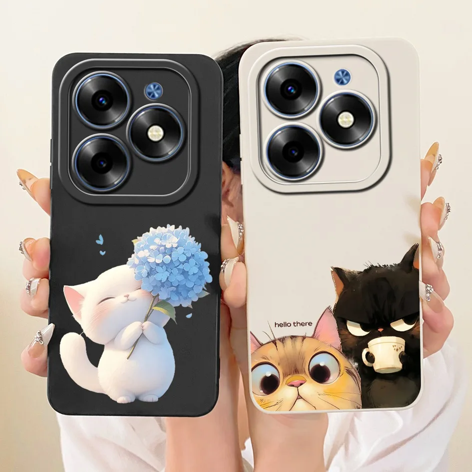 Para Infinix Smart 8 Funda X6525 nueva elegante flor pintada Funda de silicona a prueba de golpes para Infinix Smart 8 Pro Plus Smart8 HD Funda - imagen 5