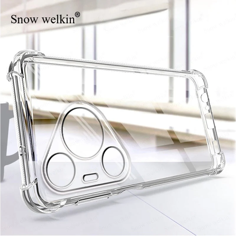 Para Huawei Pura 70 Ultra Airbags Buffer funda de protección completa para Huawei Pura 70 Pro Plus funda trasera transparente de TPU a prueba de golpes