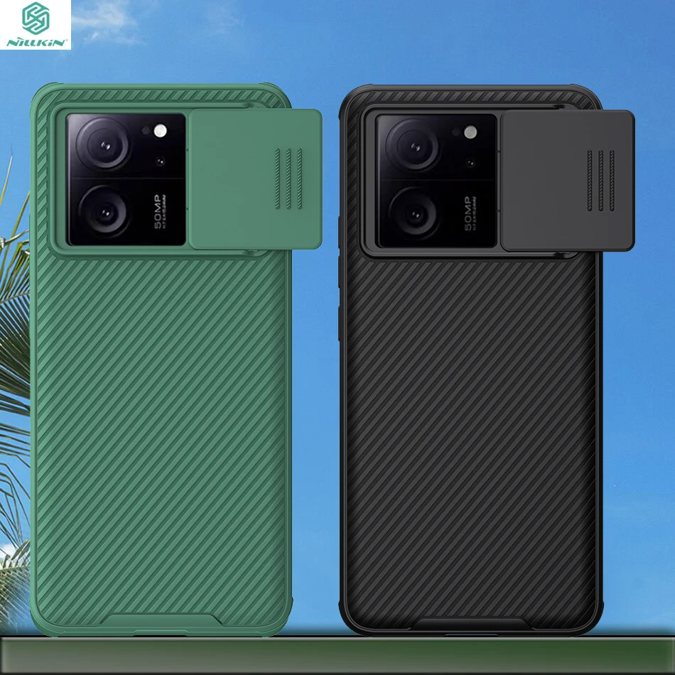 Para Xiaomi mi 13t Pro funda NILLKIN fundas deslizantes funda protectora de lente cubierta antideslizante para Xiaomi mi 13t cubierta negra