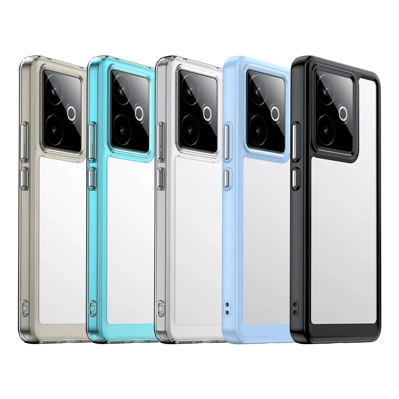 Para Realme GT7 Funda transparente Realme GT 7 7T Funda Coque Funda dura translúcida borde suave a prueba de golpes parachoques de teléfono Realme GT 7 - imagen 2
