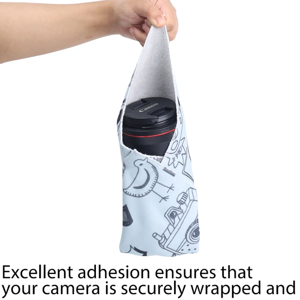 Cubierta protectora para cámara portátil, tela plegable para lente SLR, funda protectora, almacenamiento para envolver, bolsa para fotógrafo - imagen 4