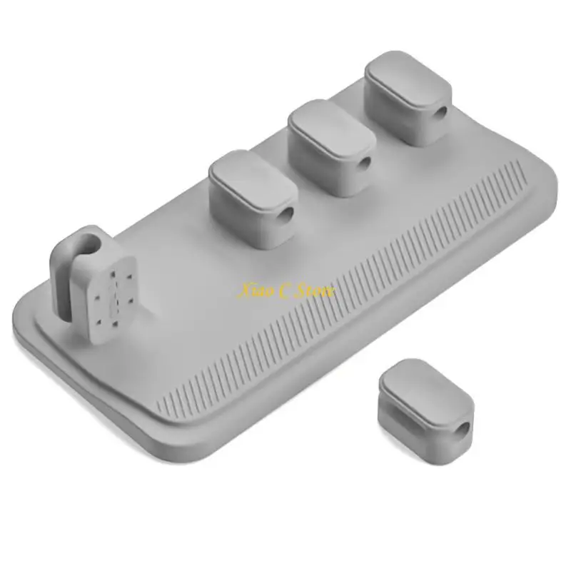 Abrazadera magnética para Cable Y1AE, soporte silicona para organización escritorio con adhesivo potente para uso en y