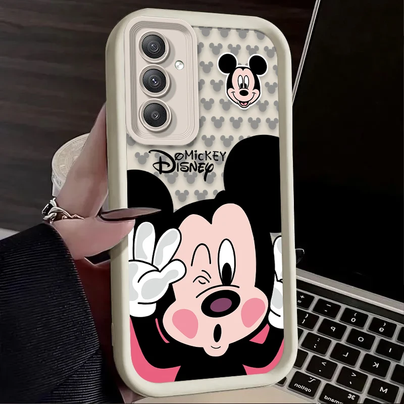 Funda de Mickey Minnie de Disney para Samsung Galaxy S25 S24 S23 Ultra S22 S21 Plus FE 5G A54 A34 A14 A73 A53 A33 5G funda de silicona suave - imagen 3