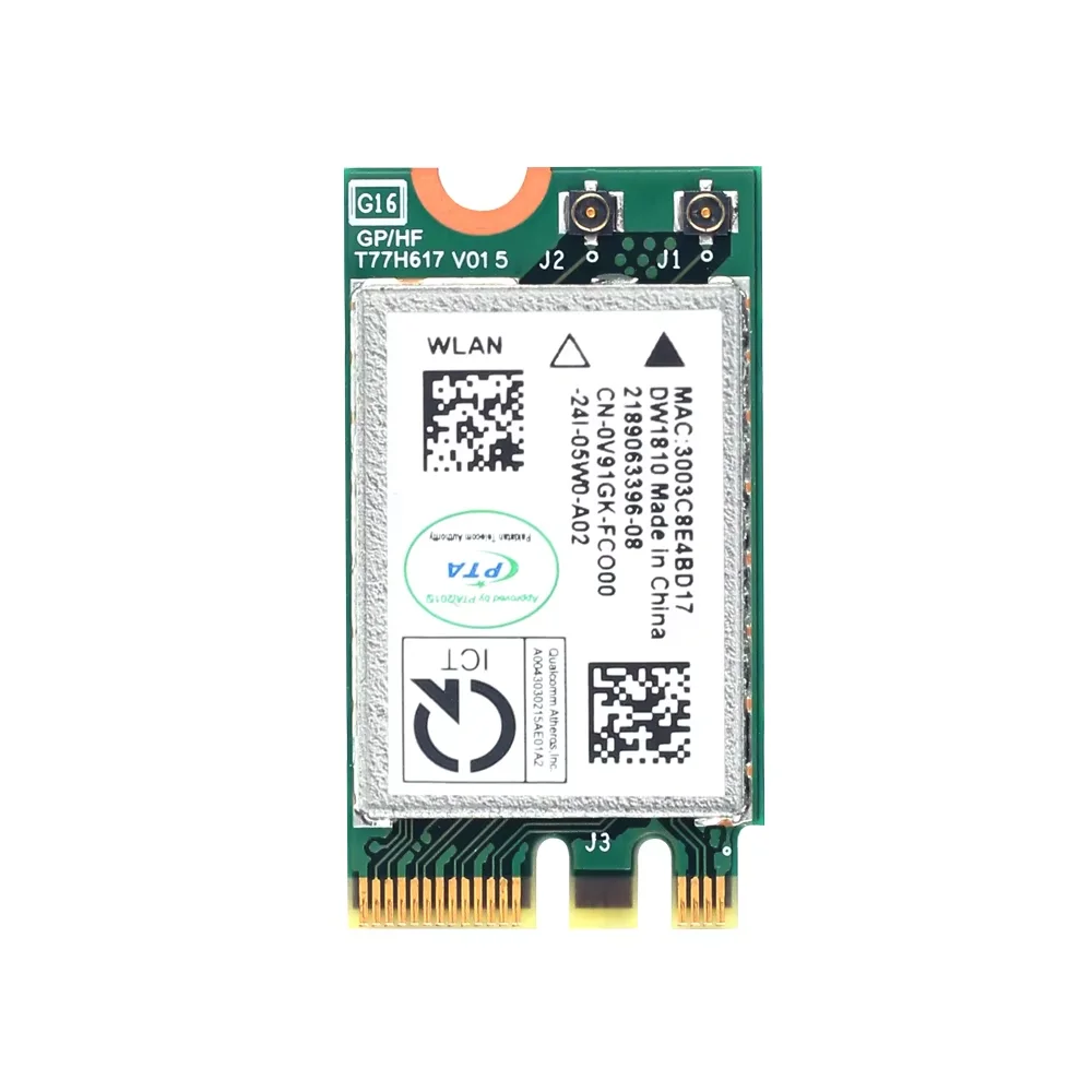 Tarjeta WiFi QCA9377 de doble banda, adaptador Bluetooth 4,1 de 433Mbps, adaptador de red NGFF 802.11AC QCNFA435 para Win7/8/10 para PC/portátil - imagen 4