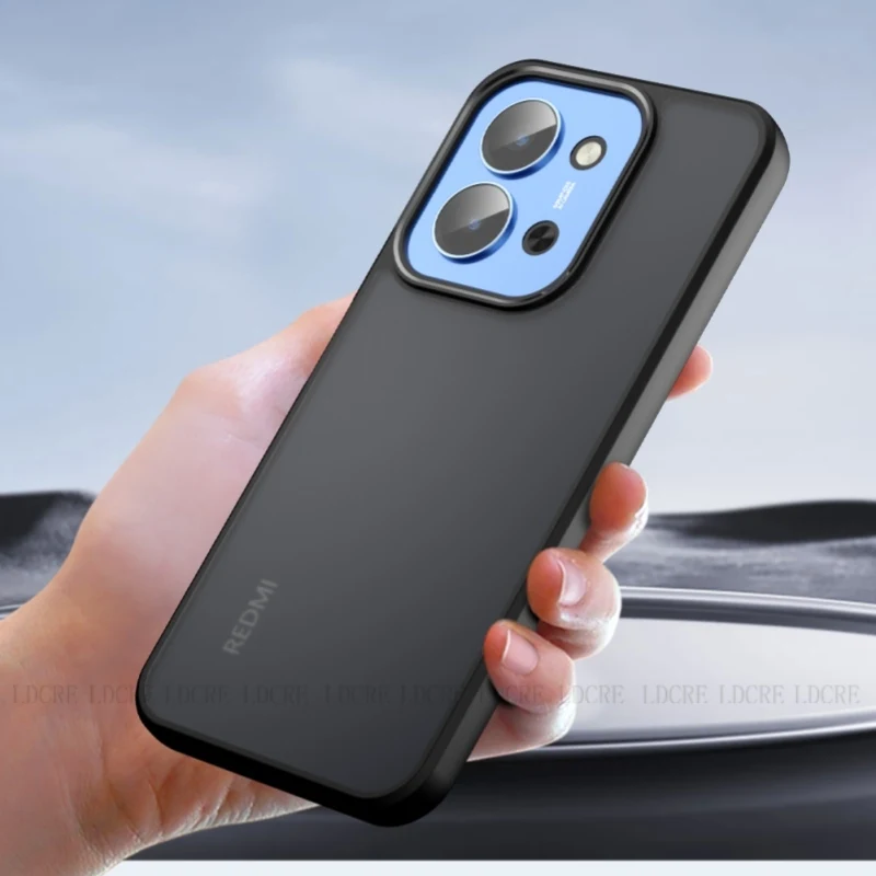 Para cubierta Xiaomi Poco C85 funda Poco C85 Capas nuevo a prueba de golpes teléfono parachoques lente protectora esmerilada transparente Fundas Poco C85 - imagen 2