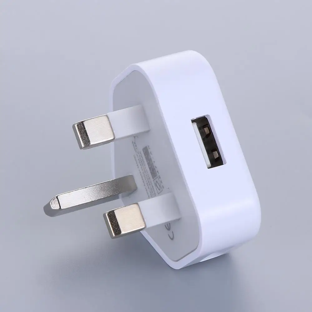 Inicio 5V 1A 1 puerto USB adaptador de corriente cargador de pared enchufe del Reino Unido cargador USB - imagen 2