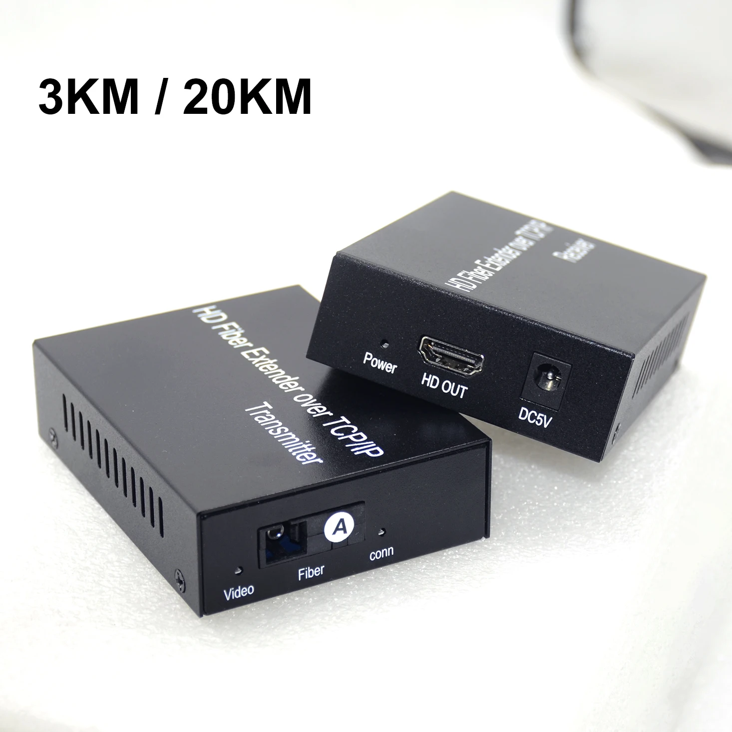 Extensor de fibra HDMI de 3km sobre Cable óptico SC, 1080P, 60Hz, 20KM, sobre TCP, IP, transmisor de vídeo, receptor - imagen 2