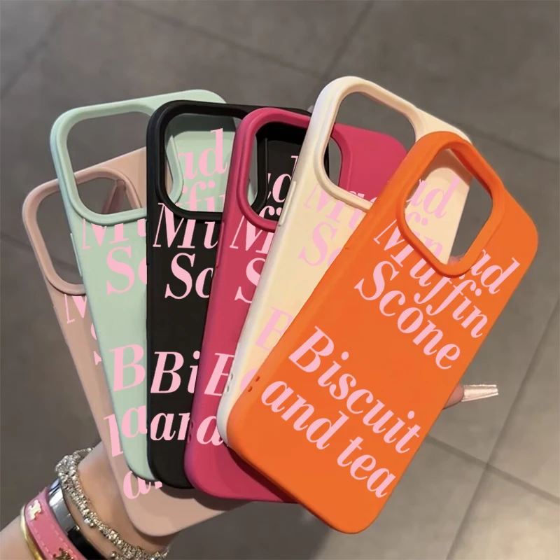 Funda de teléfono suave con diseño de lichi inglés rosa para iPhone 17 Pro Max 17 Air, funda para iPhone 16 15 Pro Max 14 Plus 13 12 11 XS XR - imagen 3