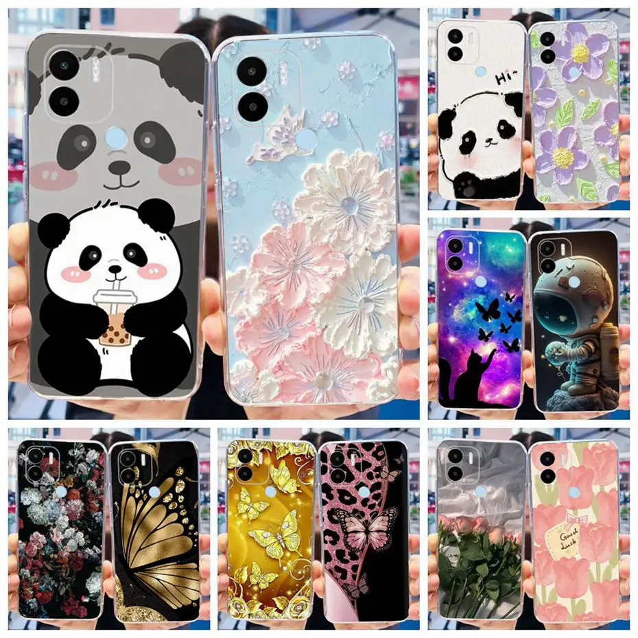 Funda con estampado encantador para Xiaomi Redmi A1 + / Redmi A1, carcasa trasera de TPU de silicona suave para RedmiA1 A 1 Plus