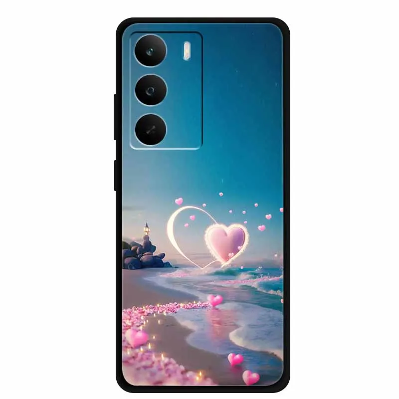 Funda para Realme C71 4G, Funda suave de silicona TPU para teléfono Realme C 71 RealmeC71, Funda protectora a prueba de golpes, carcasa de flores - imagen 5