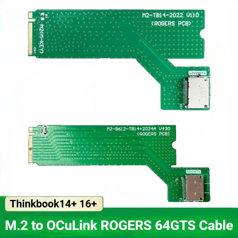 M.2 a Oculink gráficos GPU Dock PCI-E 4,0x4 Gen4 64GTS convertidor para Thinkbook 14 + 16 + placa adaptadora de tarjeta de vídeo externa para ordenador portátil - imagen 2