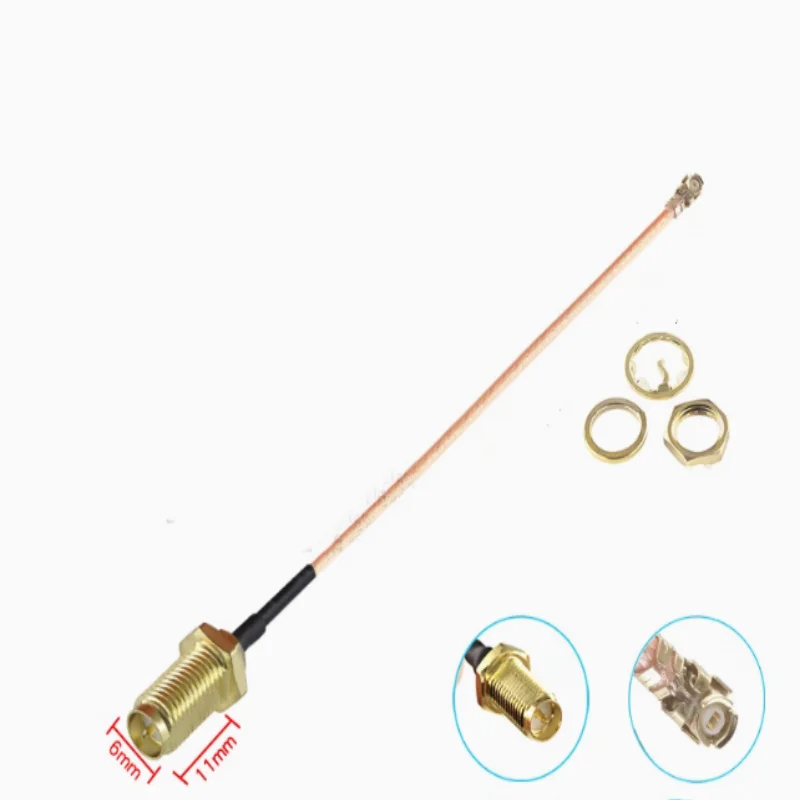 20CM RP SMA hembra a UFL 1/2/3/4/5 cable adaptador multicabeza 3G 4G WIFI antena módulo de placa de soldadura RF RG178 cable de extensión