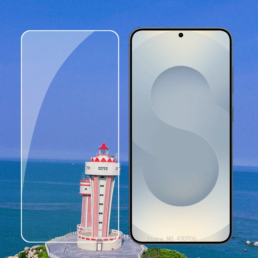 Para Samsung Galaxy S25 Protector de pantalla cobertura de pantalla completa película de vidrio templado transparente de alta calidad borde 2.5D 9H duro - imagen 3