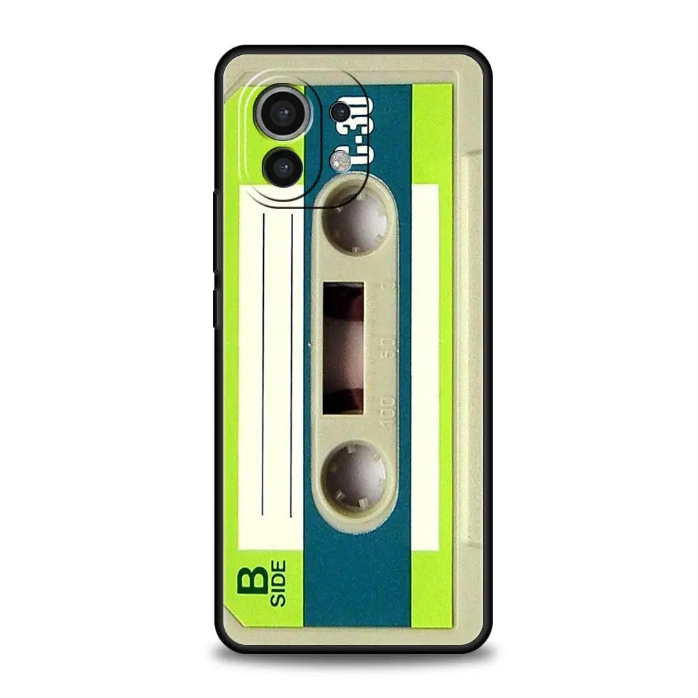 Funda de teléfono para Xiaomi Mi 14, 13, 12, 11 Lite, 13T, 12T, 11x, 11T, 10T Pro, 9T, Note 10 Lite, cinta de silicona suave negra - imagen 4