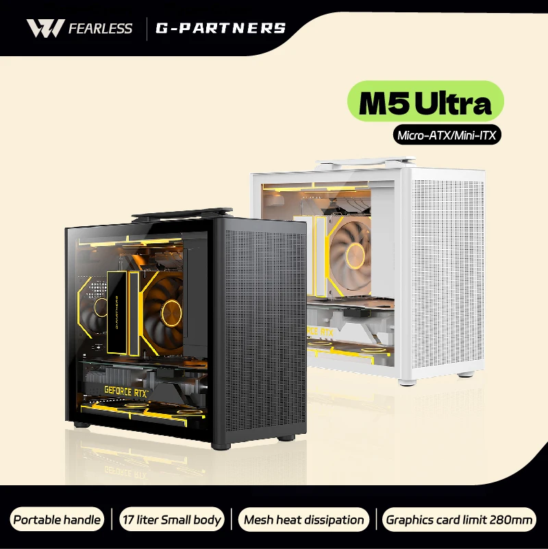 Question M5 funda de PC M-ATX caja de ordenador portátil placa base ITX ATX/SFX fuente de alimentación soporte U3 escritorio MINI chasis pequeño - imagen 2