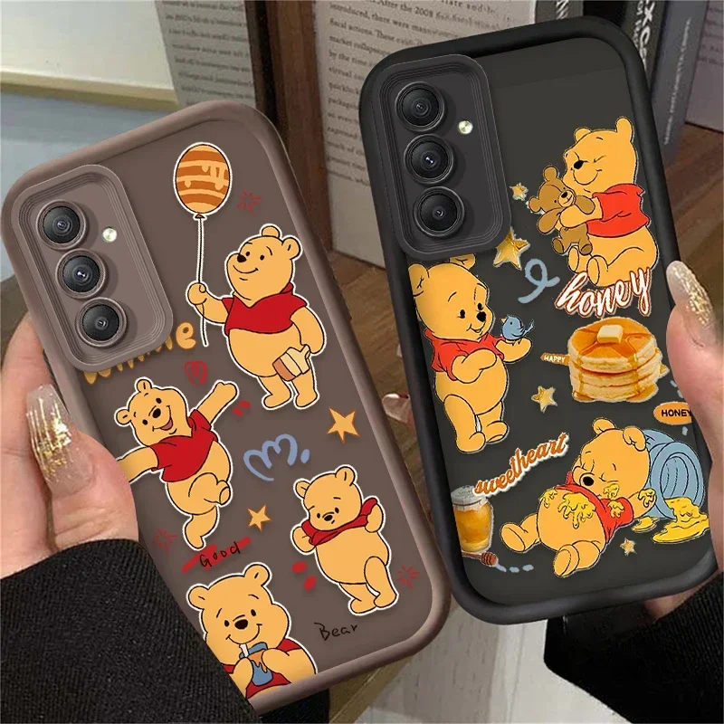 Funda de lujo de Disney Winnie Pooh para Samsung Galaxy, A55, A35, A25, A15, A05, A05S, 5G, A24, A13, A23, A12, A22, A32, A52, A52S, A71, A72, A51, 4G - imagen 2