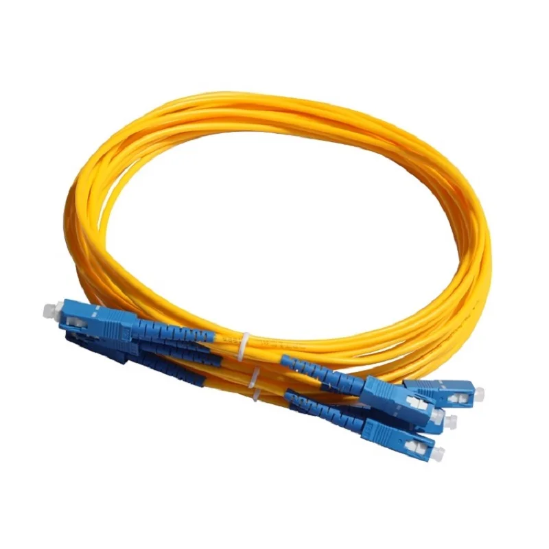 Cable de conexión de fibra óptica 9/125 G652D Simplex SCUPC a SCUPC SM SX 9/125um 1/2/3M Pigtail FTTH Cable de conexión óptica puente 2,0 - imagen 2
