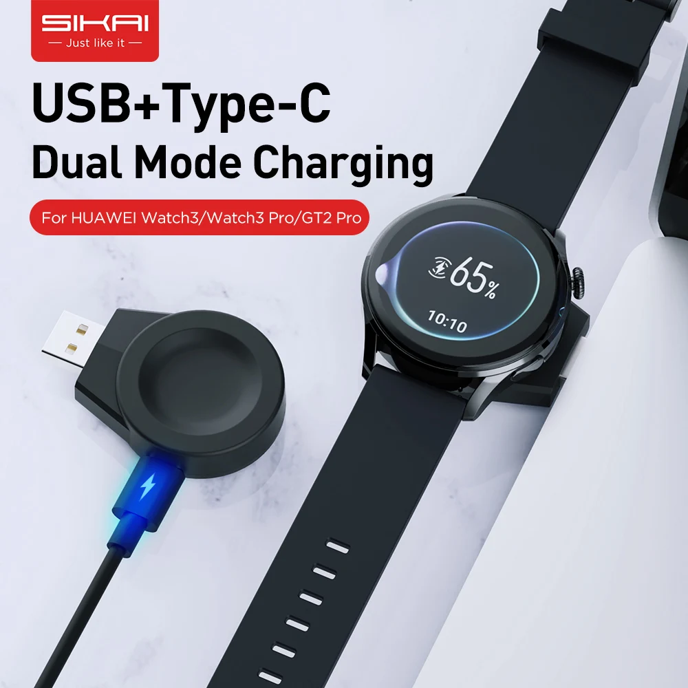 Cargador de reloj inteligente, estación de carga USB C inalámbrica magnética, cargador USB para HUAWEI GT5/5pro/Watch4/3Pro GT4