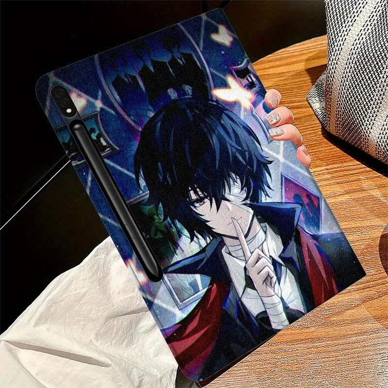 Osamu Dazai Cool para Samsung Galaxy Tab S11 S10 S9 S8 S7 S6 A10.1 A9 A8 A7 10,9 10,1 10,4 Lite FE Plus pulgadas funda para tableta - imagen 4