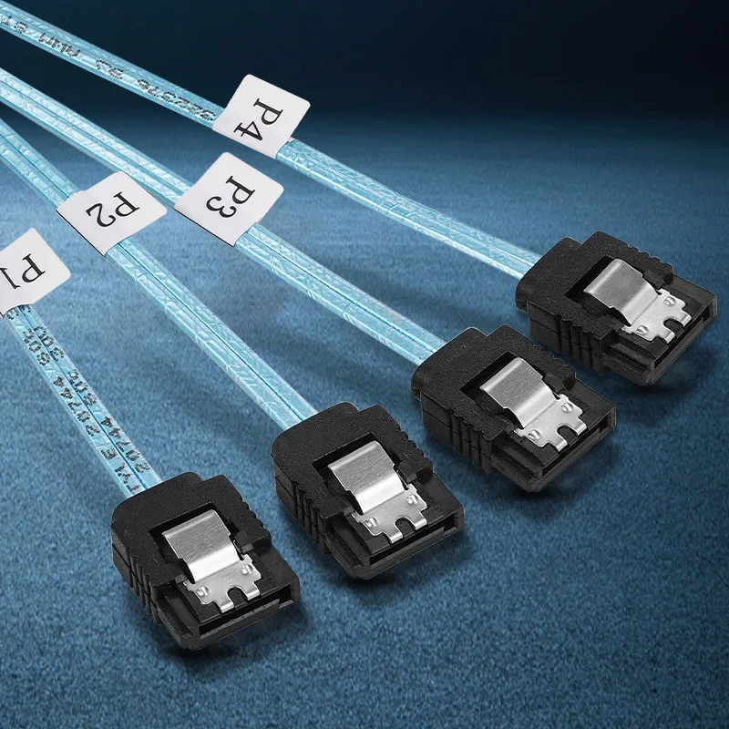 Mini SAS HD 12G SFF8643 a 4 SATA Cable interno SFF 8643 controlador de placa base a 4 SATA Cable de servidor de disco duro - imagen 5