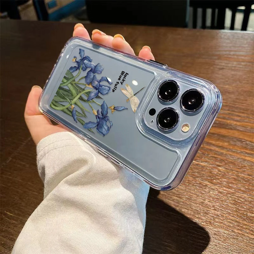Funda Floral para Samsung A34 5G Galaxy A54 A53 A52 A33 A13 A12 A32 A14 A21s A23 A22 A50 A51 A31 Fundas transparentes de silicona - imagen 5