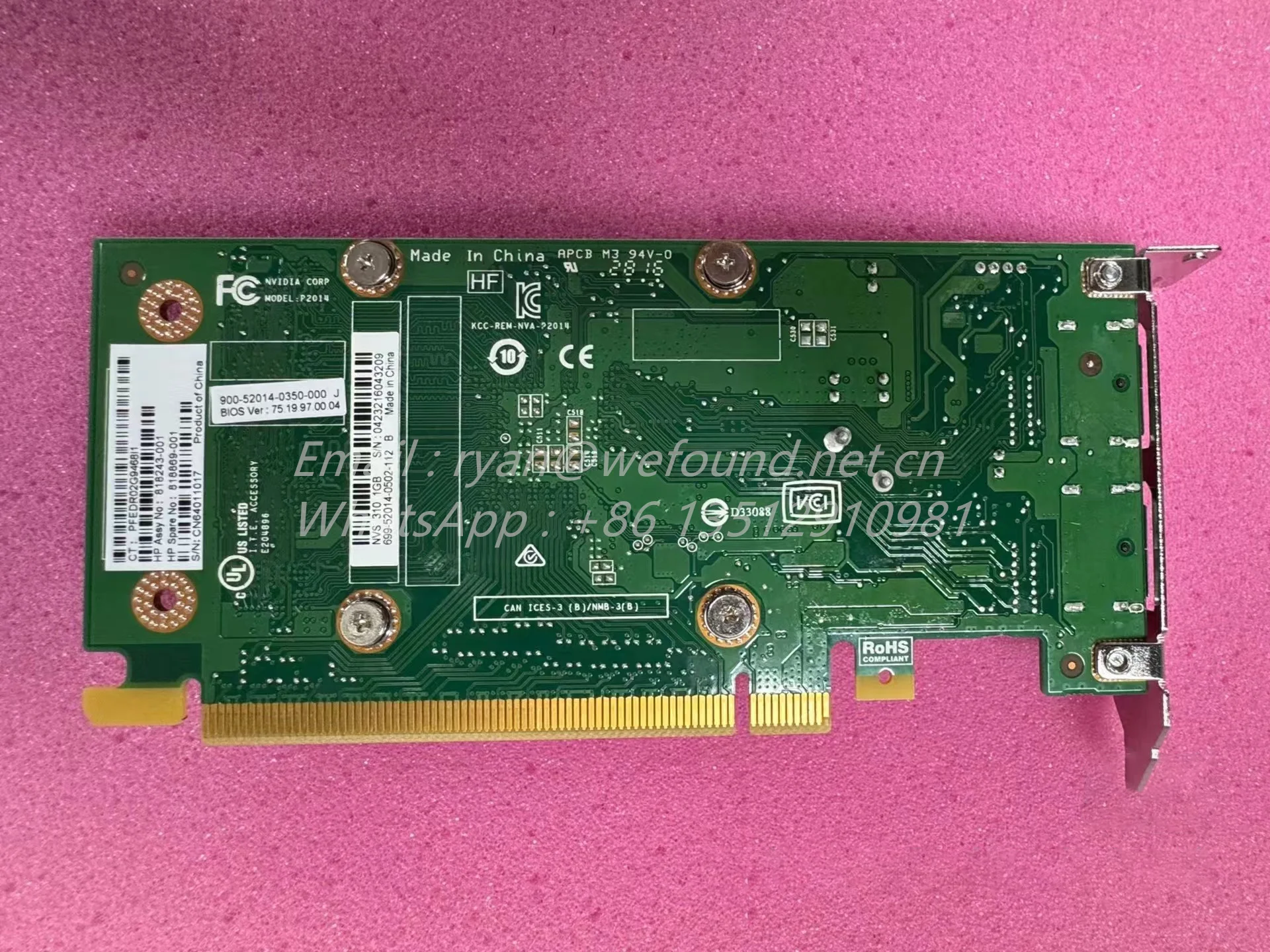 GPU para tarjeta gráfica NVS310 1G PC - imagen 3
