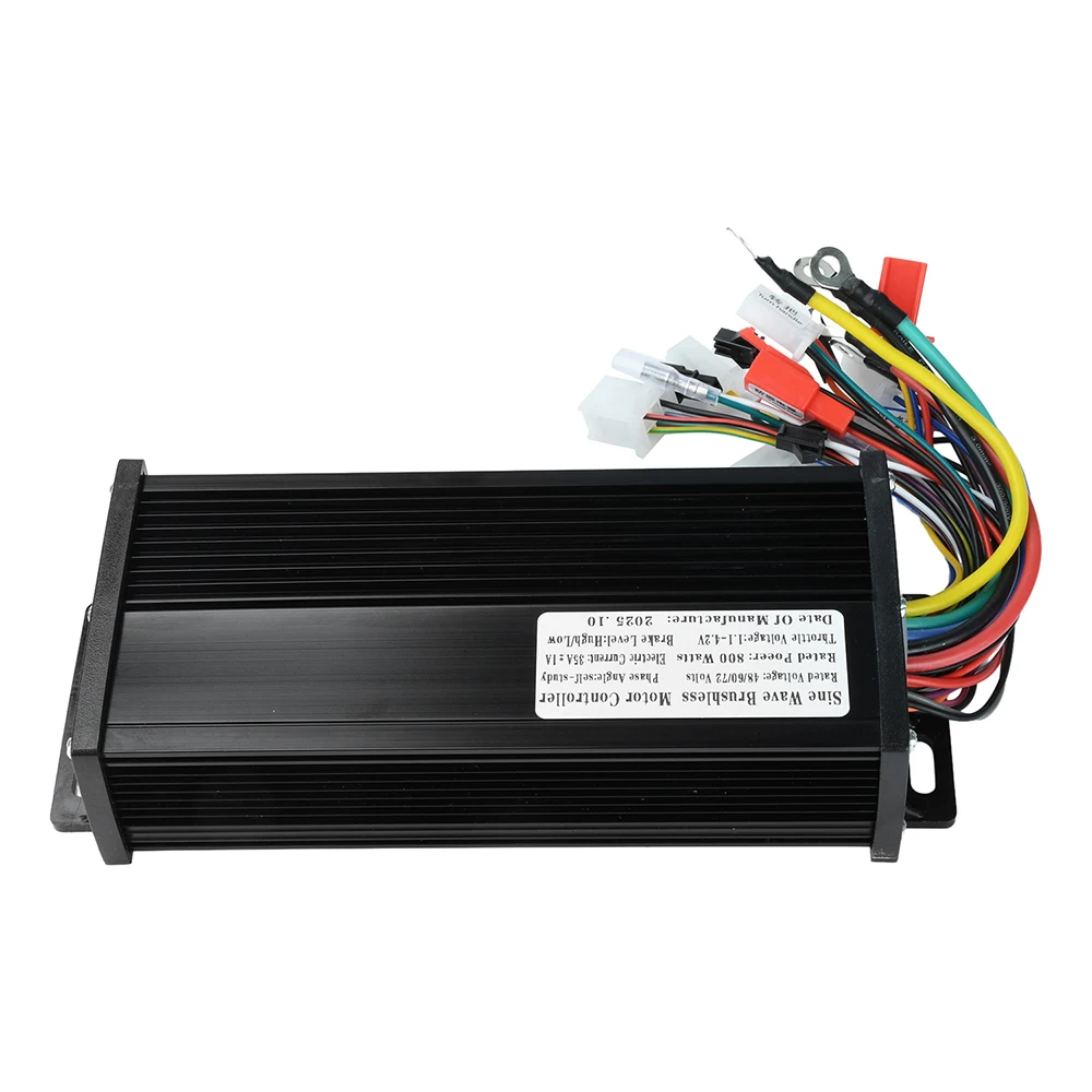 Controlador de Motor sin escobillas de tres modos de onda sinusoidal de bicicleta eléctrica 48V-72V 800W 35A para Scooter Ebike - imagen 4