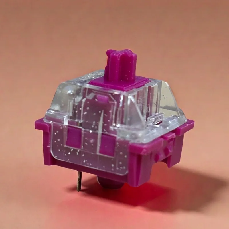 Interruptor rojo vino lineal 3 pines MX DIY intercambiable en caliente prelubado de fábrica para accesorios de teclado mecánico