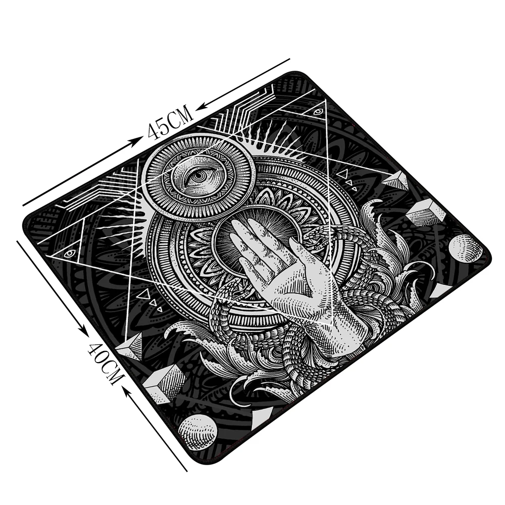 Alfombrilla de ratón Mystic Vision Premium Balance, alfombrilla de ratón para juegos con superficie impermeable, alfombrilla de ratón de goma antideslizante para ordenador, alfombrilla de escritorio de 45x40cm - imagen 4