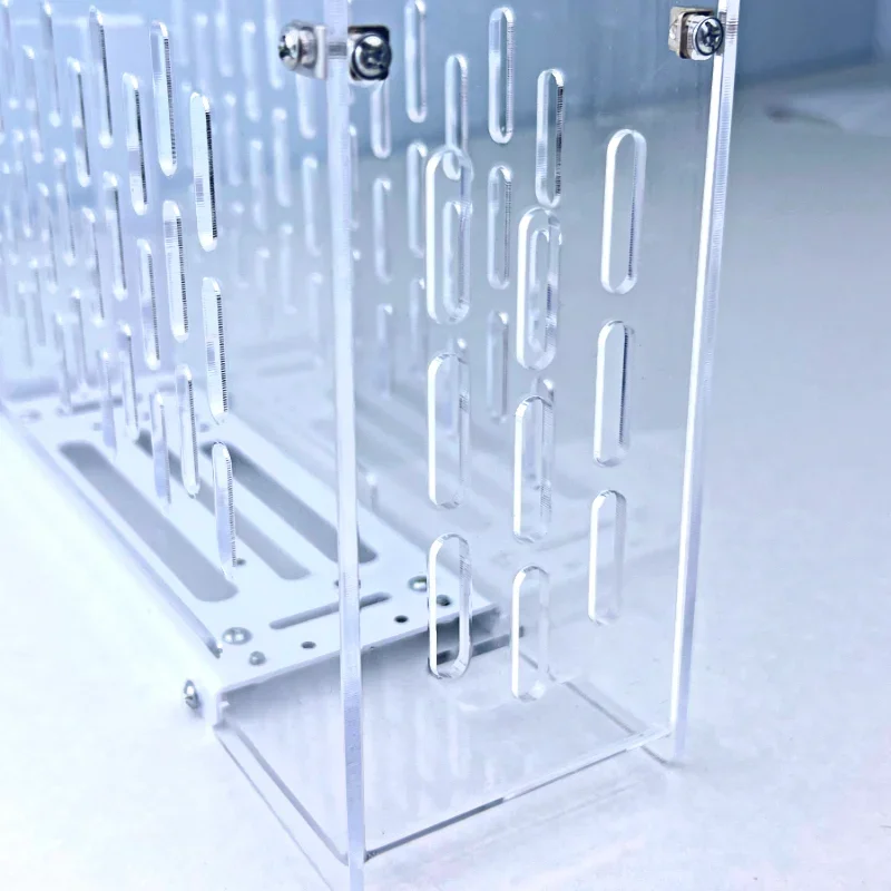 EGPU-tarjeta gráfica externa para ordenador portátil, soporte de Metal con 2 ranuras, Marco acrílico, tarjetas de vídeo, base GPU, Oculink PCIE, funda externa para PC - imagen 5