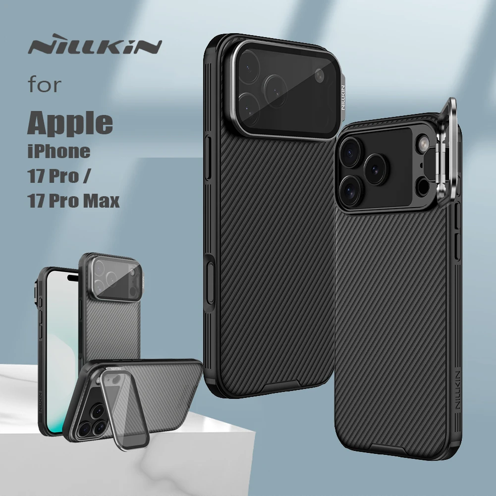 Para iPhone 17 Pro Max funda Nillkin CamShield Prop cubierta de cámara soporte transparente protección contraportada para iPhone 17 Pro - imagen 2