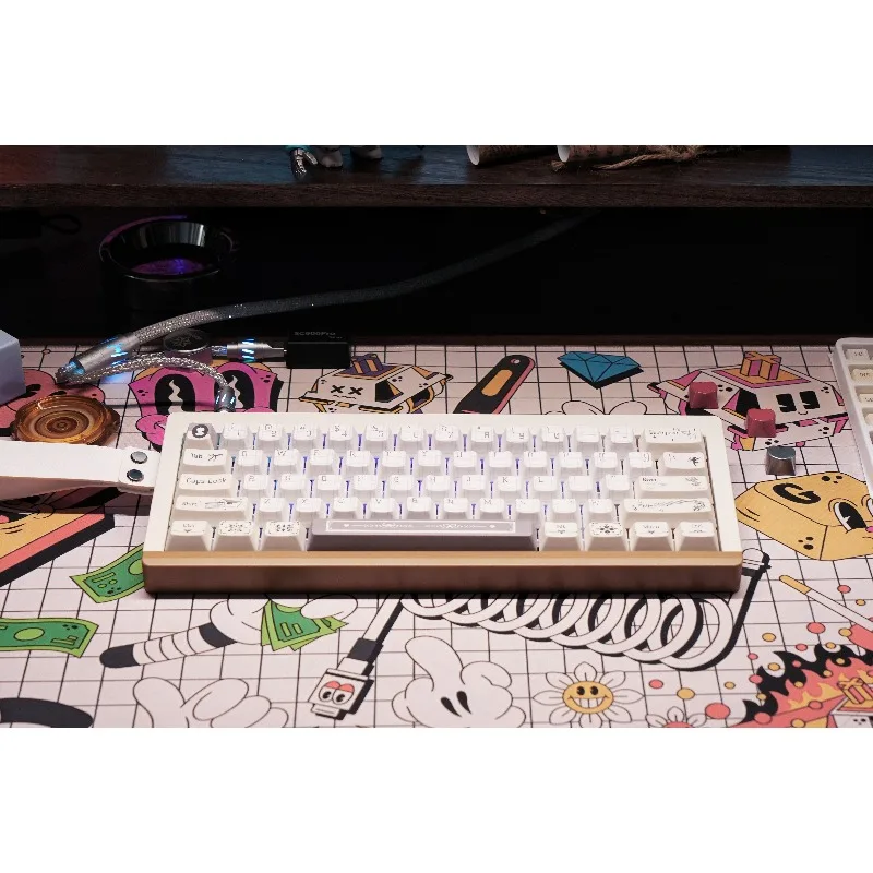 Carcasa de teclado 60HE, carcasa de aluminio CNC, Compatible con GH60, Wooting60HE GT60, accesorios de teclado mecánico para juegos personalizados, regalo - imagen 4