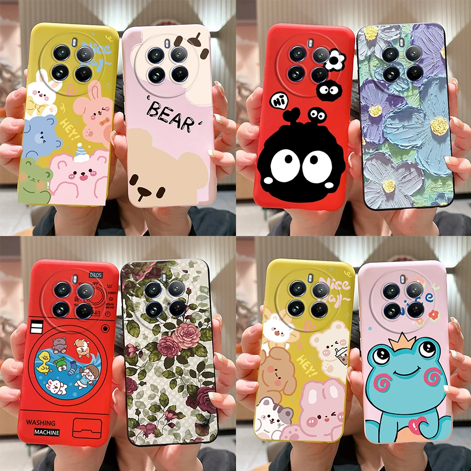 Funda de silicona suave para Realme, carcasa de TPU pintada con estilo para Realme 12 Pro Plus, Realme12 Pro + 5G