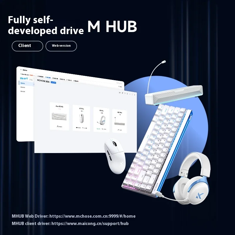 MCHOSE Ace68 teclado magnético de aire 8K tasa de orolling Ace68air Kailh interruptor de Dios magnético baja latencia RT0.01mm teclado de jugador personalizado - imagen 5