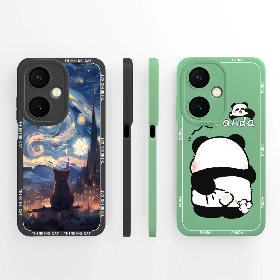 Para Vivo Y27 Y27S 4G 5G Funda de teléfono tinta mariposa creativa a prueba de golpes para Vivo Y 27 Funda de silicona líquida suave y lisa Capa - imagen 4