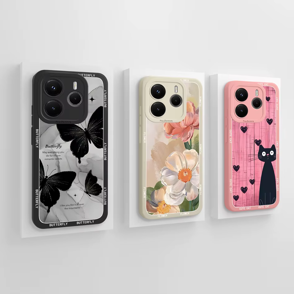 Para Redmi Note 14 Pro Plus funda carcasa de teléfono estética para Xiaomi Redmi Note14 Pro 4G 5G contraportada Fundas de silicona líquida suave - imagen 2