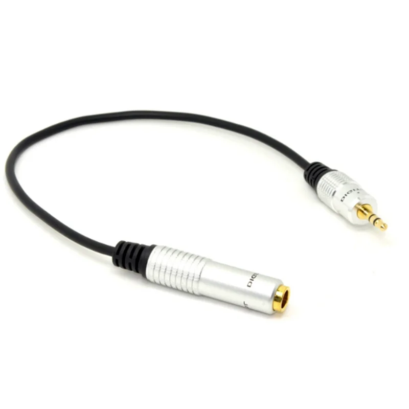 Audio Aux 6,35 mm 1/4 "hembra a 3,5 mm 1/8" macho Cable convertidor adaptador de enchufe para auriculares estéreo 20 cm - imagen 5