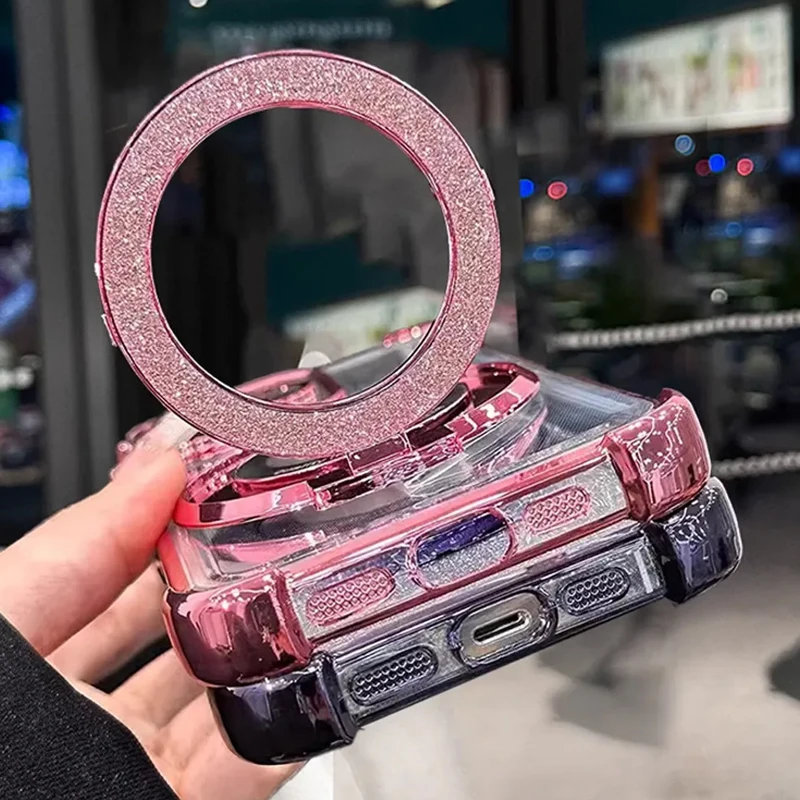 Hot 60 Pro antichoc paillettes Bracelet support de téléphone magnétique étui pour Infinix Hot 60 Pro Plus Hot60 Pro Pro + 60i support couverture - imagen 5