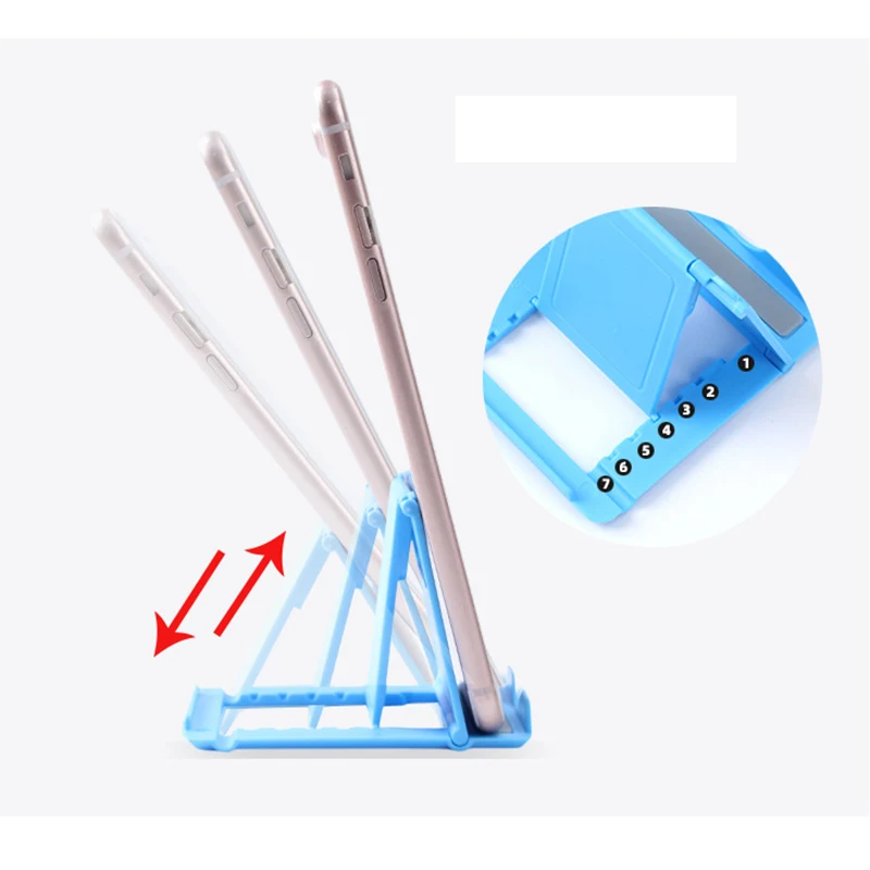 Soporte de escritorio plegable para teléfono móvil, trípode de plástico para iPhone Xsmax 12 13 Pro Huawei Xiaomi Mi 9 - imagen 5