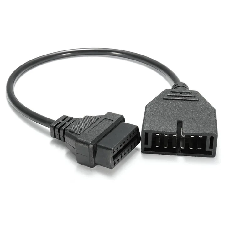 Para conector macho GM de 12 pines a conector hembra OBD2 de 16 pines Cable de diagnóstico de extensión OBD OBD2 Cable OBD1 OBD 2 adaptador OBD2 - imagen 3