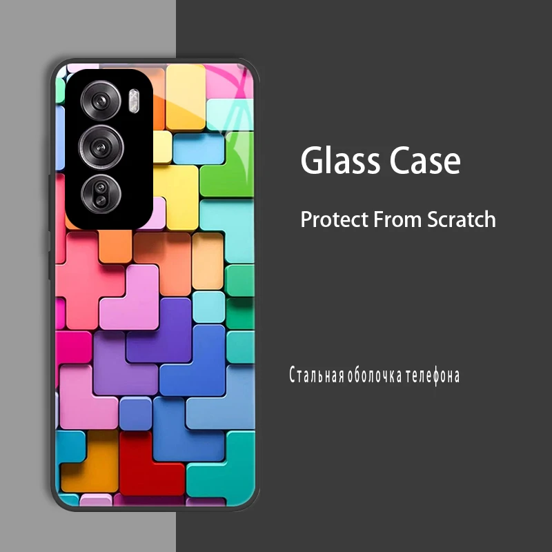 Para OPPO Reno12 Reno 12 Pro funda de vidrio templado duro a prueba de golpes Coque parachoques para OPPO Reno12F pro 5G Global Protect - imagen 5