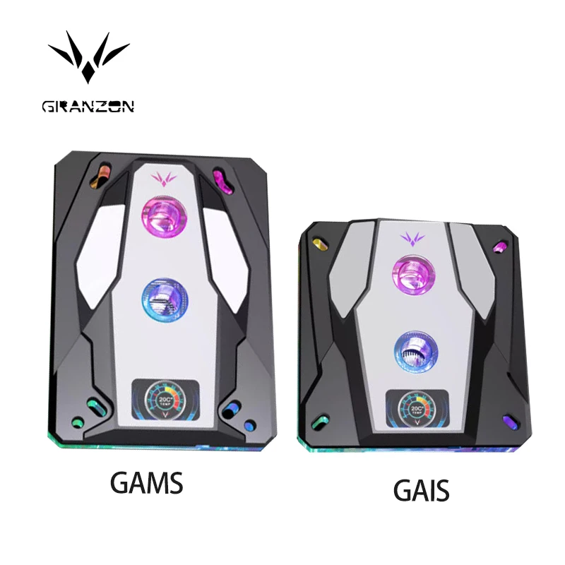 Granzon CPU bloque para INTEL LGA115X 1200 1700 X99 2011 /AMD Ryzen 3/5/7 X470 X570 ThreadRipper radiador enfriador de agua GAMS/GAIS - imagen 2