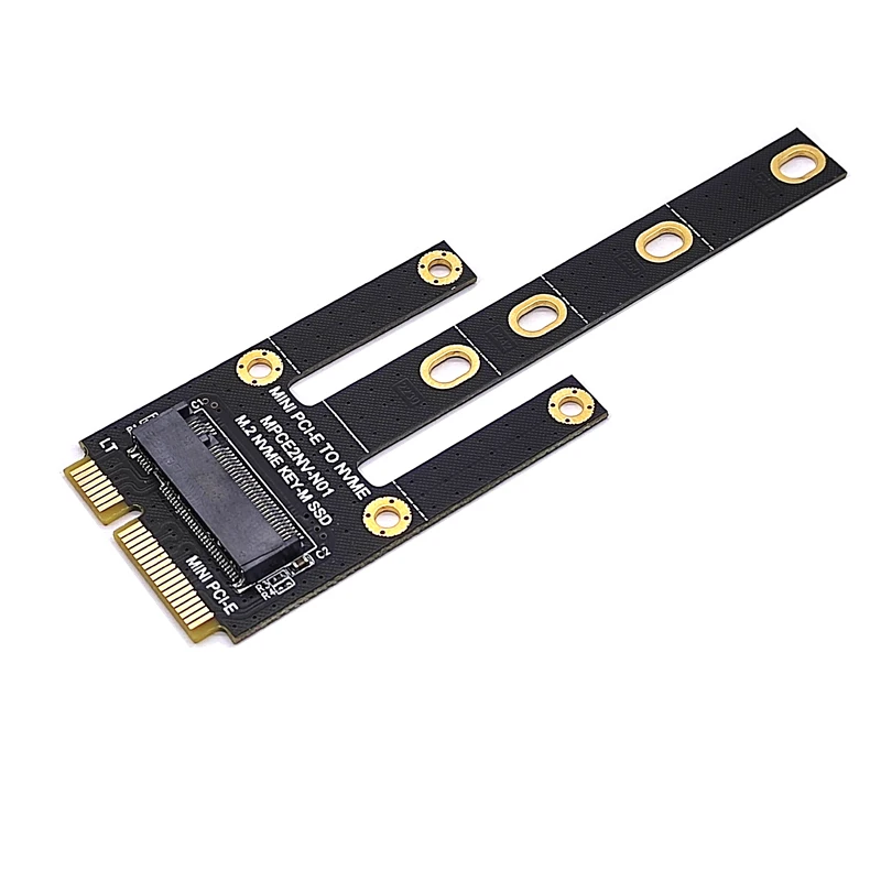 Nuevo adaptador Mini PCIE a NVME Mini PCIE a M2 MINI PCI-E a NVME tarjeta de conversión Riser soporte 2230 2242 2260 2280 NVME PCIE M2 SSD - imagen 5