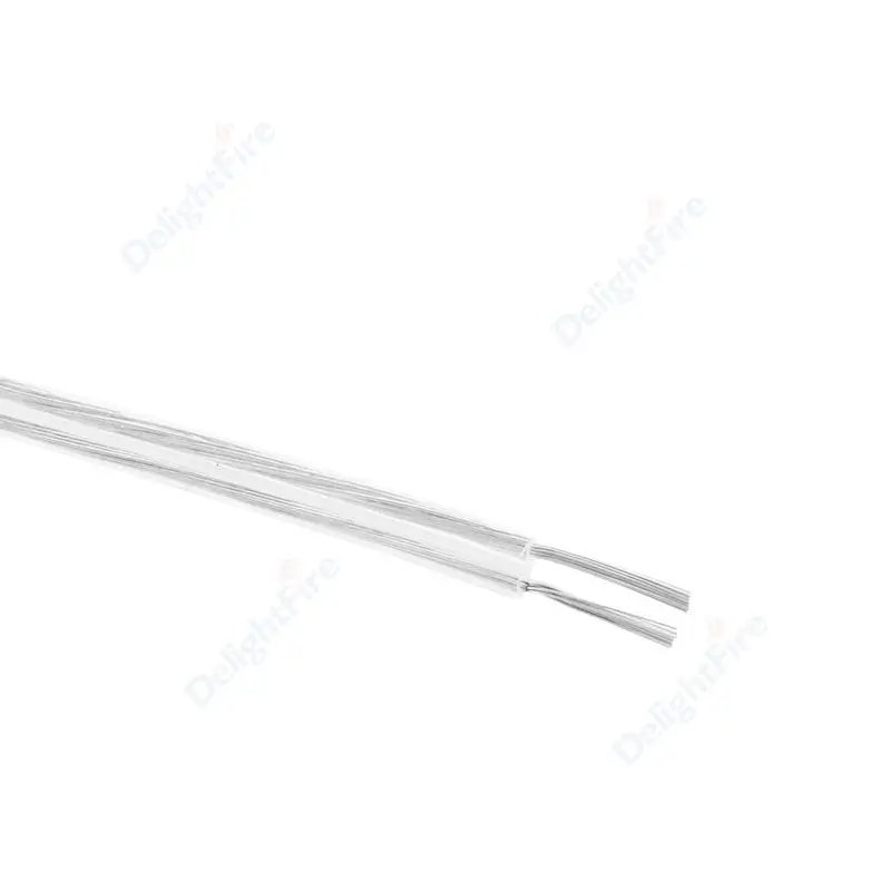 Cable de Audio de altavoz de 2 pines 22 20 18 AWG Cable transparente paralelo para luz de neón LED Home Theater KTV AMP sistema de sonido de Audio automático - imagen 4