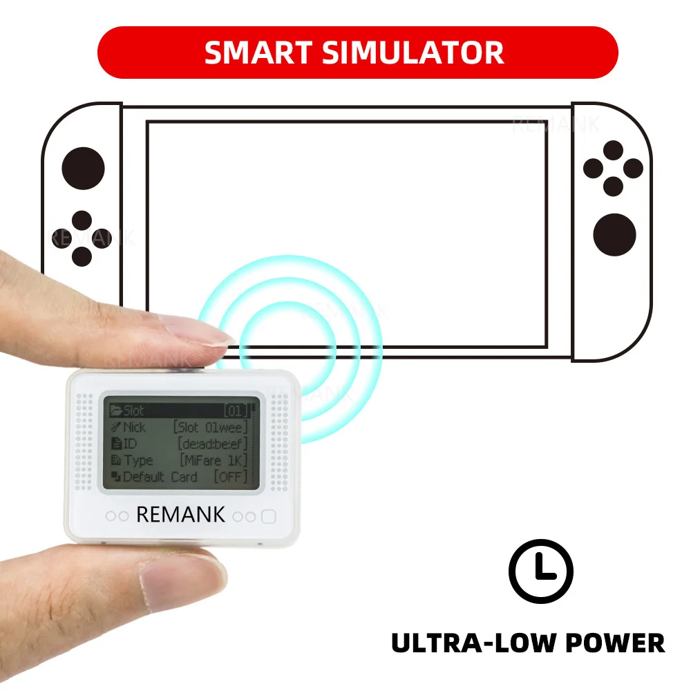 REMANK para Allmiiboo NFC, simulador inteligente recargable, emulador, Bluetooth, escritor Universal para interruptor/SW2/Wiiu/3DS, accesorio - imagen 5