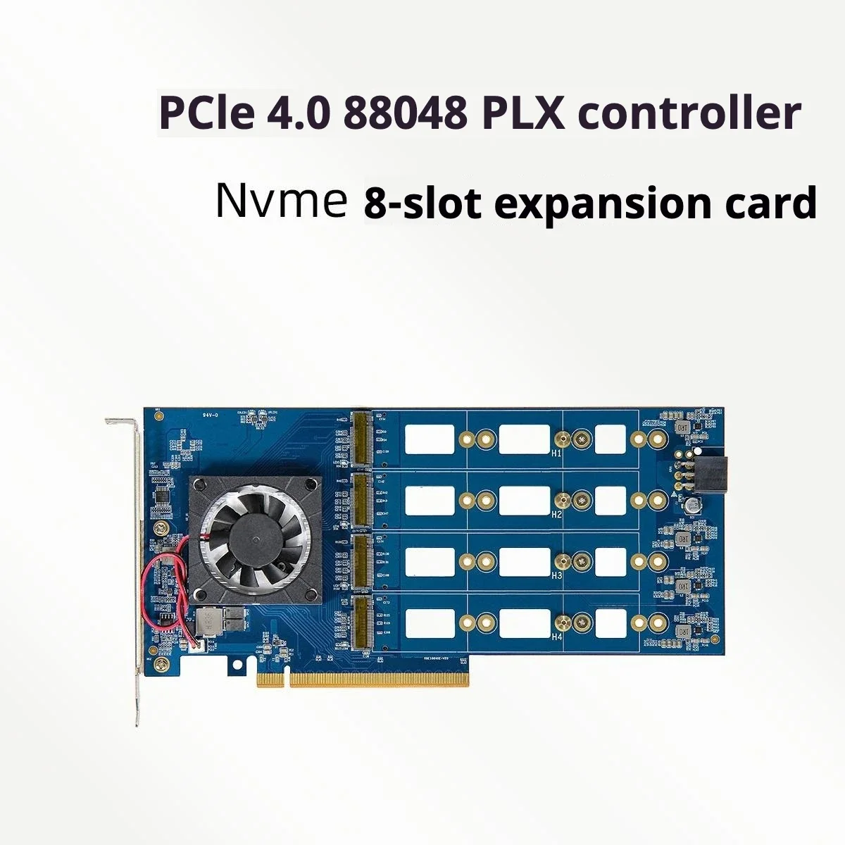 Tarjeta de expansión PEX88048/PCIe4.0/M.2/Nvme/placa principal sin disco duro dividida/8 posiciones de disco - imagen 2